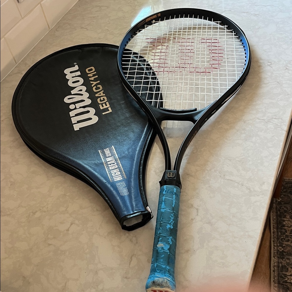 Wilson  Legacy 110 sq” super high beam series aerodynamic Tennis Racket w Cover